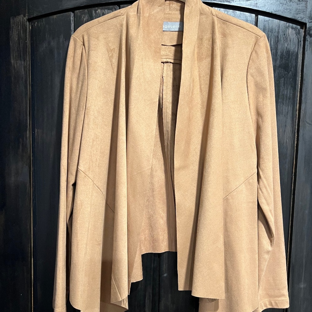 Bagatelle Faux Suede Jacket Camel Size M *NWT*